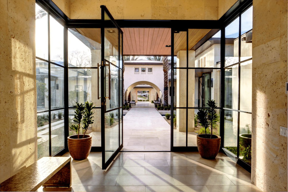 REHME STEEL entry-window-wall-steel-pivot-door-gallery